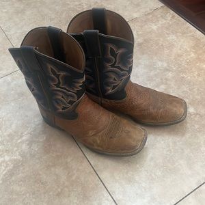 Justin cowboy brown leather boots
